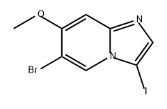Imidazo[1,2-a]pyridine, 6-bromo-3-iodo-7-methoxy- Struktur