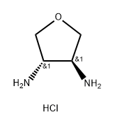3,4-Furandiamine, tetrahydro-, hydrochloride (1:2), (3S,4S)- Structure