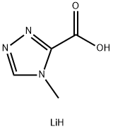 4H-1,2,4-Triazole-3-carboxylic acid, 4-methyl-, lithium salt (1:1) Structure