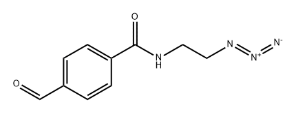N-(2-azidoethyl)-4-formylbenzamide Struktur