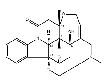 14-Hydroxy-19-methyl-16,19-secostrychnidine-10,16-dione Struktur