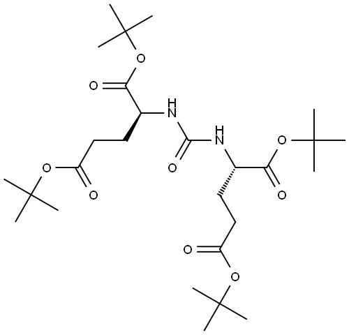L-Glutamic acid, N,N′-carbonylbis-, 1,1′,5,5′-tetrakis(1,1-dimethylethyl) ester Struktur
