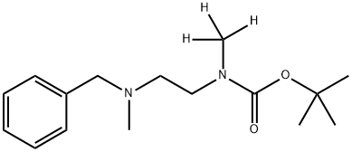 tert-butyl (2-(benzyl(methyl)amino)ethyl)(methyl)carbamate-d3 Struktur