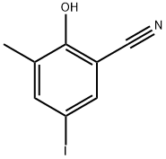 2-hydroxy-5-iodo-3-methylbenzonitrile Struktur