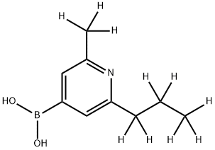 [2-Methyl-6-(n-propyl)-d10]-pyridine-4-boronic acid Struktur