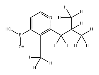 [2-(iso-Butyl)-3-methyl-d12]-pyridine-4-boronic acid Struktur