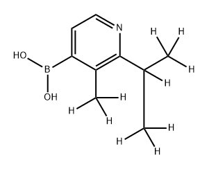 [2-(iso-Propyl)-3-methyl-d10]-pyridine-4-boronic acid Struktur