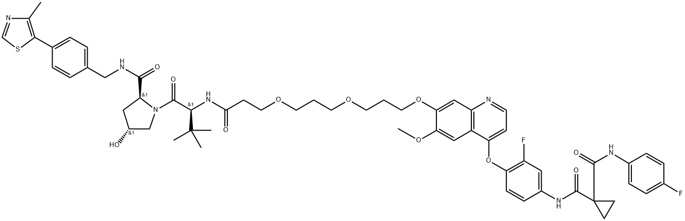 Foretinib-Based PROTAC 7 Struktur