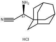 Tricyclo[3.3.1.13,7]decane-1-acetonitrile, α-amino-, hydrochloride (1:1), (αS)- Struktur