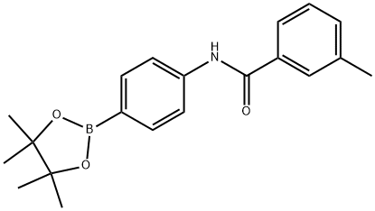 3-Methyl-N-[4-(4,4,5,5-tetramethyl-1,3,2-dioxaborolan-2-yl)phenyl]benzamide Struktur