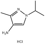 1H-Pyrazol-4-amine, 3-methyl-1-(1-methylethyl)-, hydrochloride (1:2) Struktur