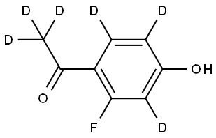 methyl-d3 2-fluoro-4-hydroxybenzoate-3,5,6-d3 Struktur