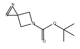 TERT-BUTYL 1,2,5-TRIAZASPIRO[2.3]HEX-1-ENE-5-CARBOXYLATE 結(jié)構(gòu)式