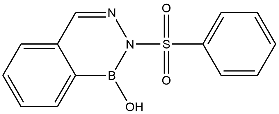 2,3,1-Benzodiazaborine, 1,2-dihydro-1-hydroxy-2-(phenylsulfonyl)- Struktur