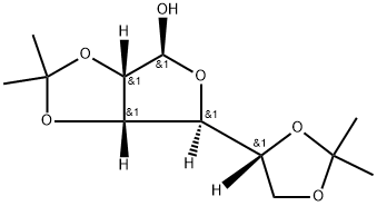 2-O,3-O:5-O,6-O-Bis(isopropylidene)-α-D-talofuranose Struktur