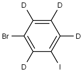 Benzene-1,2,3,5-d4, 4-bromo-6-iodo- Struktur