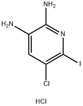 5-Chloro-6-iodopyridine-2,3-diamine hydrochloride Struktur