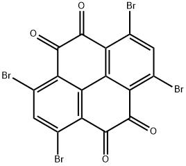 1.3.6.8-tetrabromopyrene-4,5,9,10-tetraketone Struktur