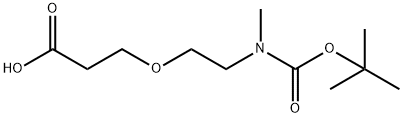 Propanoic acid, 3-[2-[[(1,1-dimethylethoxy)carbonyl]methylamino]ethoxy]-|N-METHYL-N-(T-BOC)-一聚乙二醇-羧酸