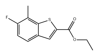 ethyl 6-fluoro-7-methylbenzo[b]thiophene-2-carboxylate Struktur