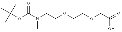 2,2,5-Trimethyl-4-oxo-3,8,11-trioxa-5-azatridecan-13-oic acid Struktur