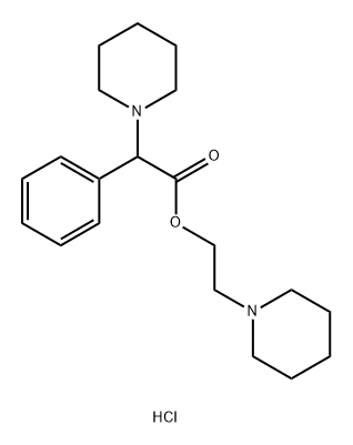 1-(alpha-(2-piperidinioethoxycarbonyl)benzyl)piperidinium dichloride , 2404-18-4, 結(jié)構(gòu)式