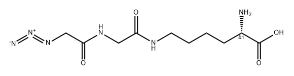 N6-[(2-Azidoacetyl)glycyl]-L-lysine HCl Struktur