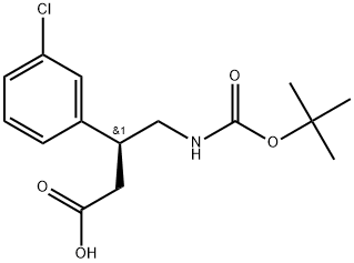 Benzenepropanoic acid, 3-chloro-β-[[[(1,1-dimethylethoxy)carbonyl]amino]methyl]-, (βS)- Struktur