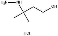 1-Butanol, 3-hydrazinyl-3-methyl-, hydrochloride (1:1) Struktur