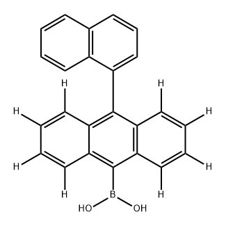 Boronic acid, B-[10-(1-naphthalenyl)-9-anthracenyl-1,2,3,4,5,6,7,8-d8]- Struktur