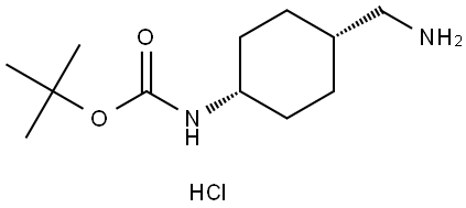 tert-butyl N-[4-(aminomethyl)cyclohexyl]carbamate Struktur