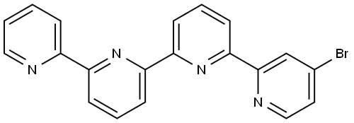 2,2′:6′,2′′:6′′,2′′′-Quaterpyridine, 4-bromo- Struktur