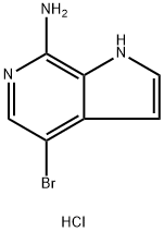 1H-Pyrrolo[2,3-c]pyridin-7-amine, 4-bromo-, hydrochloride (1:1) Struktur