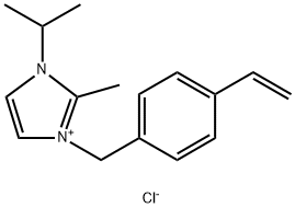 1-[(4-ethenylphenyl)methyl]-2-methyl-3-(1-methylethyl),-1H-Imidazolium chloride (1:1)|1-[(4-乙烯基苯基)甲基]-2-甲基-3-(1-甲基乙基)- 1H-咪唑氯化鹽(1:1)