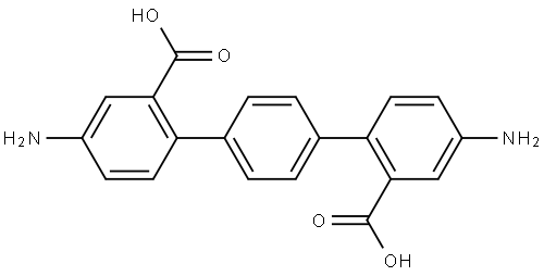4,4''-Diamino-[1,1':4',1''-terphenyl]-2,2''-dicarboxylic acid Struktur
