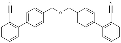 4',4'''-(Oxybis(methylene))bis(([1,1'-biphenyl]-2-carbonitrile)) Struktur