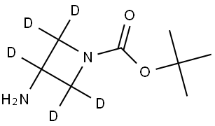 tert-butyl 3-aminoazetidine-1-carboxylate-2,2,3,4,4-d5 Struktur