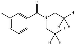 Benzamide, N,N-di(ethyl-2,2,2-d3)-3-methyl- Struktur