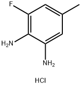 1,2-Benzenediamine, 3-fluoro-5-methyl-, hydrochloride (1:2) Structure