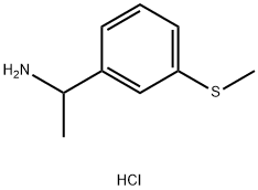 1-(3-(Methylthio)phenyl)ethanamine hydrochloride Struktur