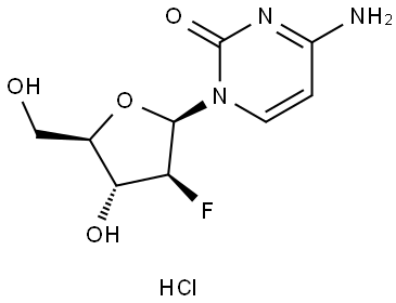 2'-Deoxy-2'-fluoro-beta-D-arabinocytidine hydrochloride Struktur