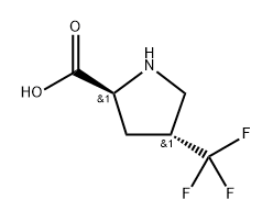 L-Proline, 4-(trifluoromethyl)-, (4R)- Struktur