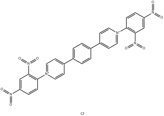 4,4'-(1,4-phenylene)bis(1-(2,4-dinitrophenyl)pyridilium) dichloride Struktur