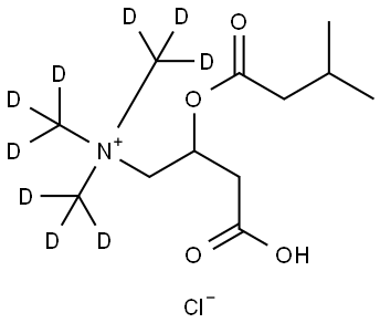 Isovaleryl-DL-carnitine-d9 (chloride) Struktur