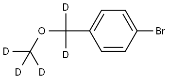1-bromo-4-((methoxy-d3)methyl-d2)benzene Struktur