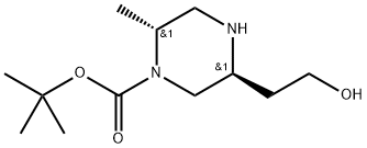 (2R,5S)-5-(2-羥乙基)-2-甲基哌嗪-1-羧酸叔丁酯, 2649789-16-0, 結(jié)構(gòu)式