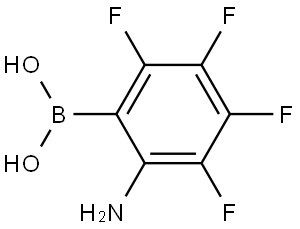 Boronic acid, B-(2-amino-3,4,5,6-tetrafluorophenyl)- Struktur