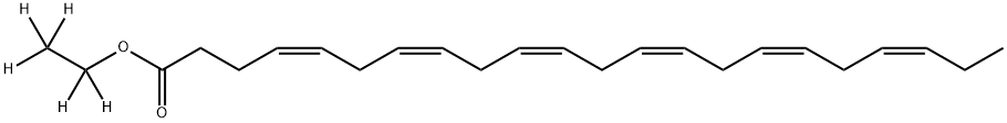 4,7,10,13,16,19-Docosahexaenoic acid, ethyl-1,1,2,2,2-d5 ester, (4Z,7Z,10Z,13Z,16Z,19Z)- Struktur