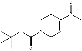 4-(二甲基磷?；?-3,6-二氫吡啶-1(2H)-羧酸叔丁酯 結構式