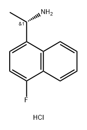 1-Naphthalenemethanamine, 4-fluoro-α-methyl-, hydrochloride (1:1), (αS)- Struktur